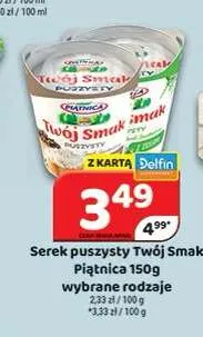 Serek puszysty Twój Smak Piątnica promocja w Delfin