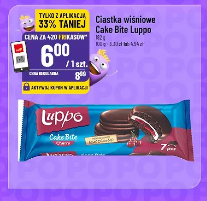 Ciastka wiśniowe Cake Bite Luppo promocja w POLOmarket