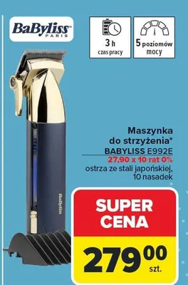 Maszynka do strzyżenia E992E promocja w Carrefour