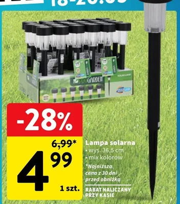 Lampa solarna promocja w Intermarche
