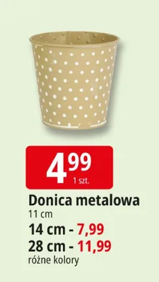Donica metalowa promocja w Leclerc