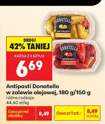 Antipasti w zalewie olejowej różne rodzaje promocja w Biedronka