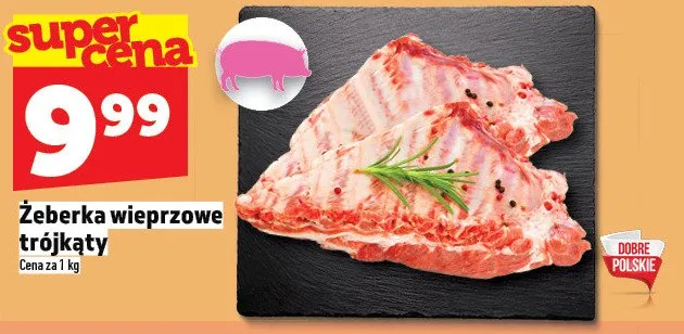 Żeberka wieprzowe trójkąty promocja w TOPAZ