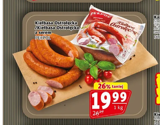 Kiełbasa Ostrołęcka Pekpol promocja w Prim Market