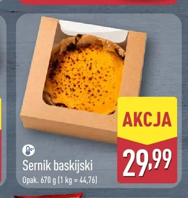 Sernik baskijski promocja w Aldi
