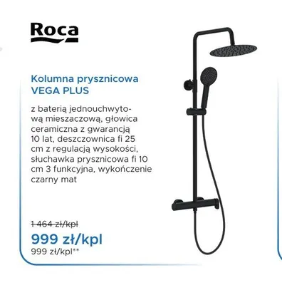 Kolumna prysznicowa Roca Vega Plus promocja w Blu Salony Łazienek