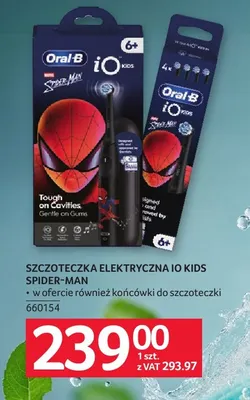 Szczoteczka elektryczna iO Kids Spider-Man Oral-B promocja w Selgros