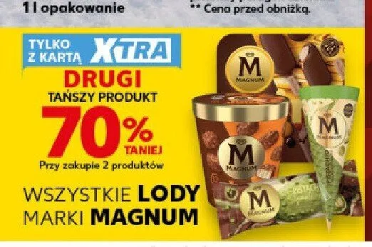 Lody marki Magnum promocja w Kaufland