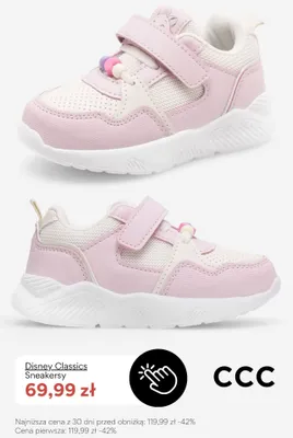 Sneakersy dziecięce Disney Classics promocja w CCC