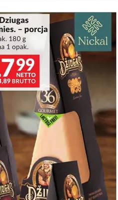Ser Dziugas 36 mies. porcja promocja w Makro
