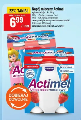 Napój mleczny Actimel promocja w POLOmarket