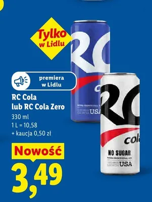 Napój TOP COLA ZERO promocja w Lidl
