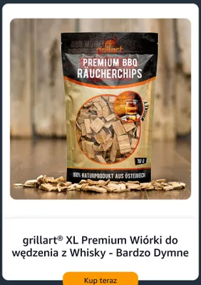 Wiórki do wędzenia grillart XL Premium z Whisky - Bardzo Dymne promocja w Amazon