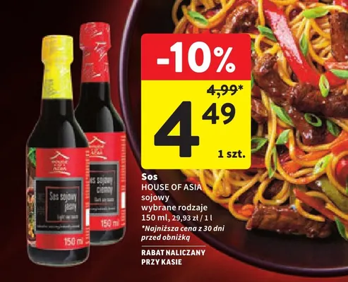 Sos sojowy ciemny House of Asia promocja w Intermarche