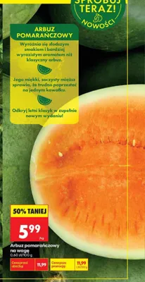 Arbuz pomarańczowy promocja w Biedronka