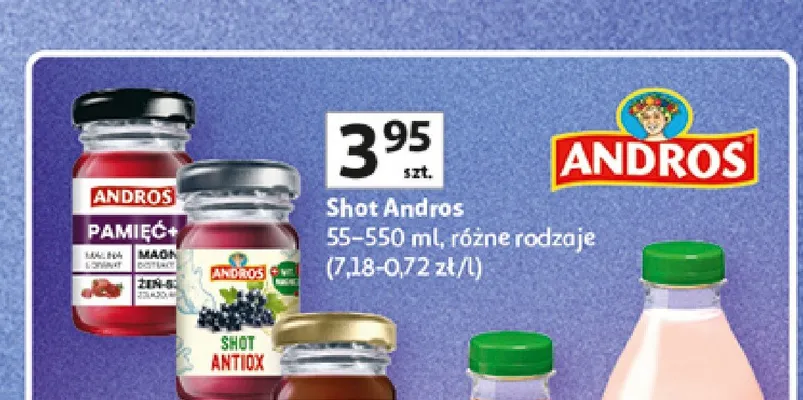 Shot Andros Antiox promocja w Auchan