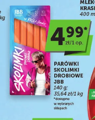 Parówki Skolimki drobiowe JBB promocja w ABC