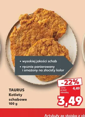 Kotlety schabowe Taurus promocja w Kaufland