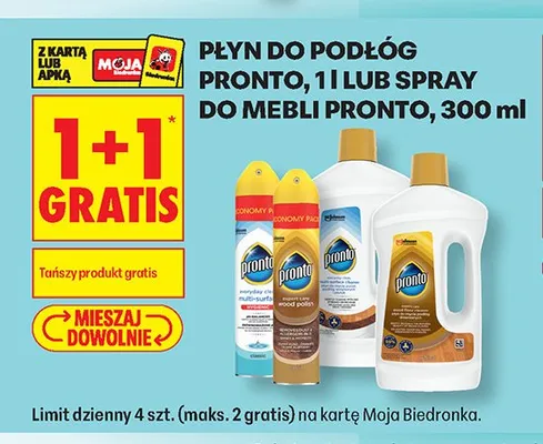 Płyn do podłóg Pronto promocja w Biedronka