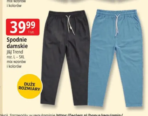 Spodnie damskie J&J Trend promocja w Leclerc