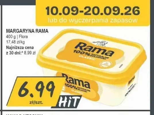 Margaryna Rama Classic promocja w Słoneczko