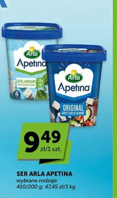 Ser Arla Apetina Basil & Oregano promocja w Groszek