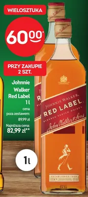 Whisky Johnnie Walker Red Label promocja w Żabka