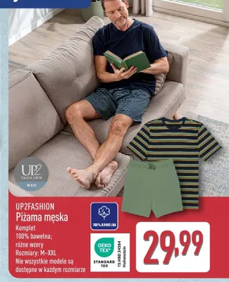 Piżama męska UP2FASHION promocja w Aldi