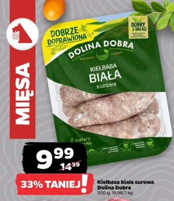 Kiełbasa biała surowa promocja w Netto
