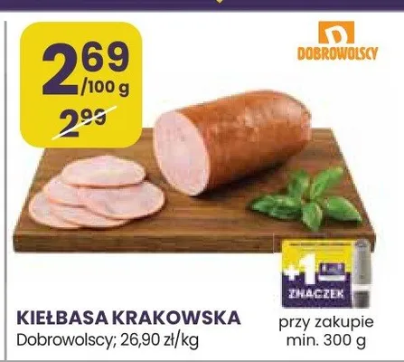 Kiełbasa krakowska promocja w Stokrotka