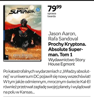 Komiks Prochy Kryptona Absolute Superman Tom 1 promocja w Empik