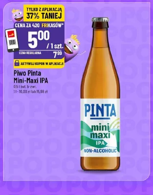 Piwo bezalkoholowe Pinta Mini-Maxi IPA promocja w POLOmarket