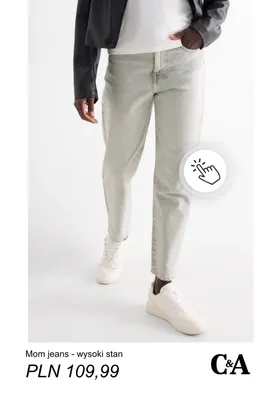 Mom jeans wysoki stan C & A promocja w C&A