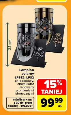 Lampion solarny LPS2 promocja w Carrefour