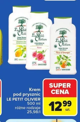 Krem pod prysznic Le Petit Olivier promocja w Carrefour