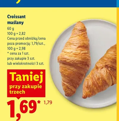 Croissant maślany promocja w Lidl