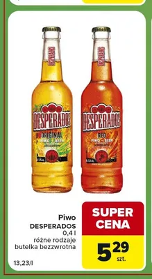Piwo Desperados Red promocja w Carrefour Express