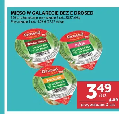 Mięso w galarecie indyk Drosed promocja w Stokrotka