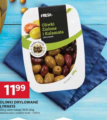 Oliwki drylowane Lyrakis promocja w Stokrotka