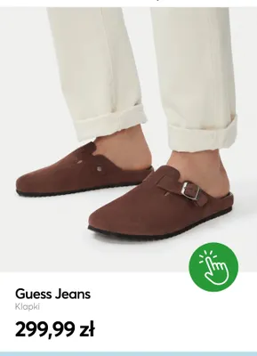 Klapki Guess Jeans promocja w eobuwie.pl