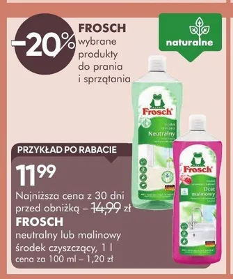 Produkty do prania i sprzątania Frosch promocja w Super-Pharm
