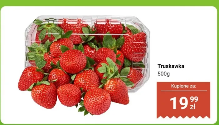 Truskawka 500 g promocja w Dino