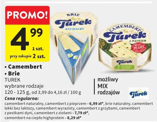 Camembert Turek z pieprzem promocja w Intermarche