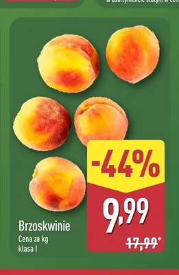 Brzoskwinie promocja w Aldi