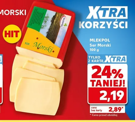 Ser Morski MLEKPOL promocja w Kaufland