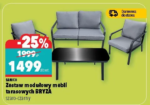 Zestaw modułowy mebli tarasowych BRYZA promocja w Biedronka Home