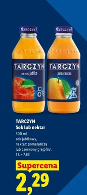 Sok jabłkowy Tarczyn promocja w Lidl