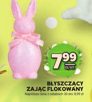 Błyszczący zając flokowany promocja w Stokrotka