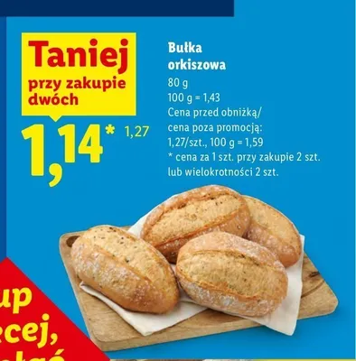 Bułka orkiszowa promocja w Lidl