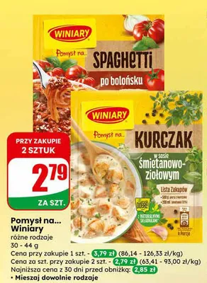 Pomysł na Kurczak w sosie śmietanowo-ziołowym promocja w Dino
